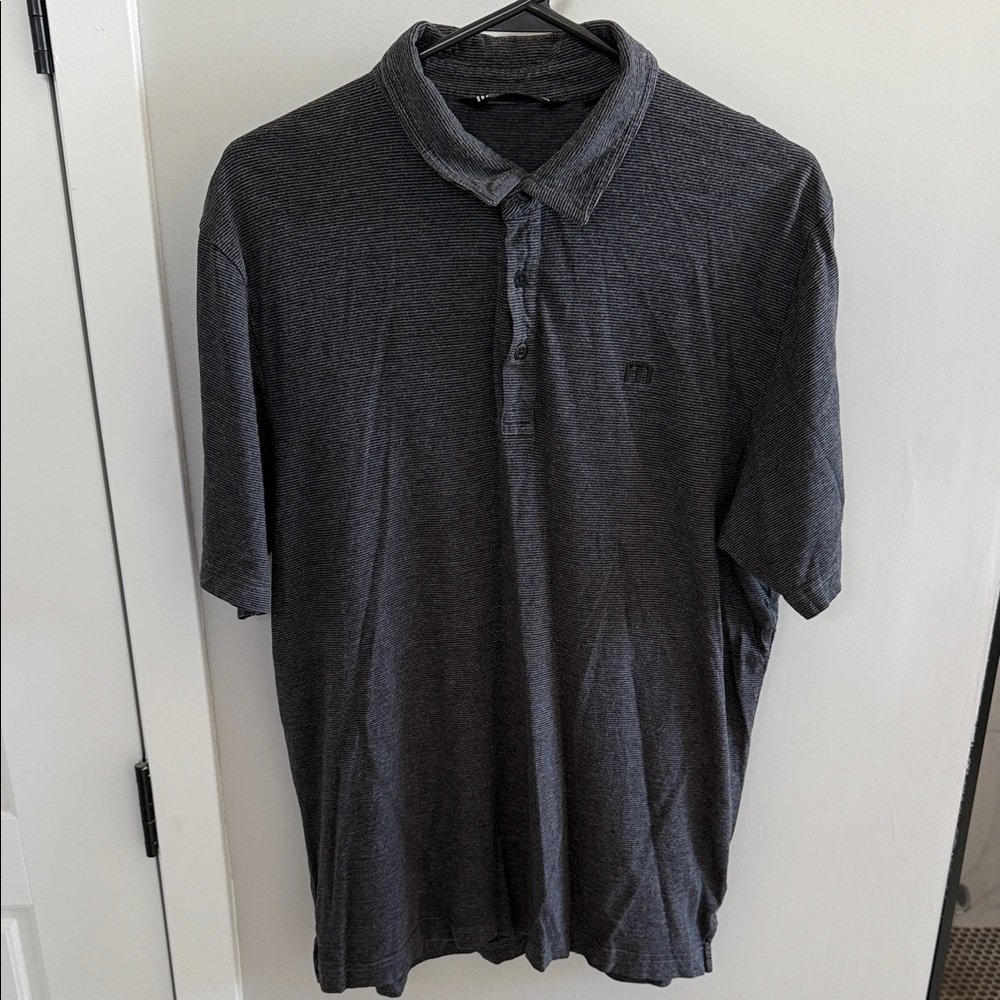 Travis Mathew dark grey men’s polo shirt